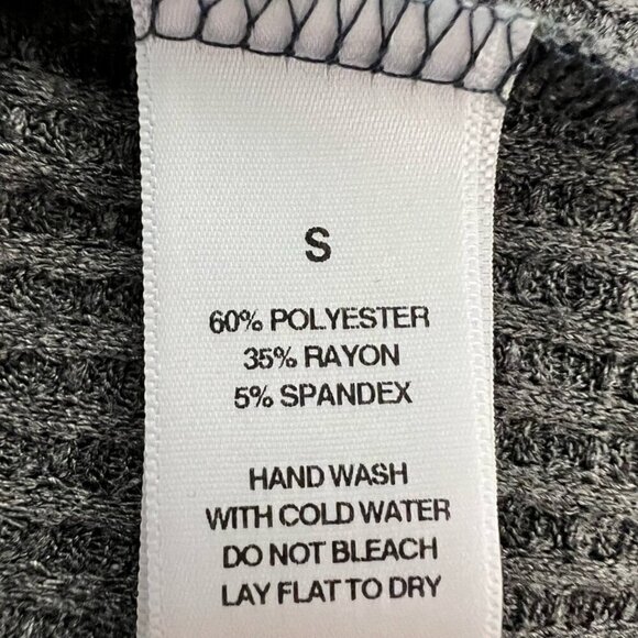 Sadie & Sage Womens Cardigan Sweater Gray 3/4 Sleeve Open Front Neckline Small - Picture 9 of 10